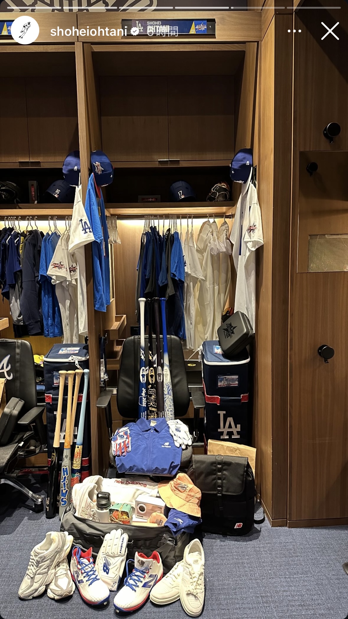 大谷のインスタグラムから