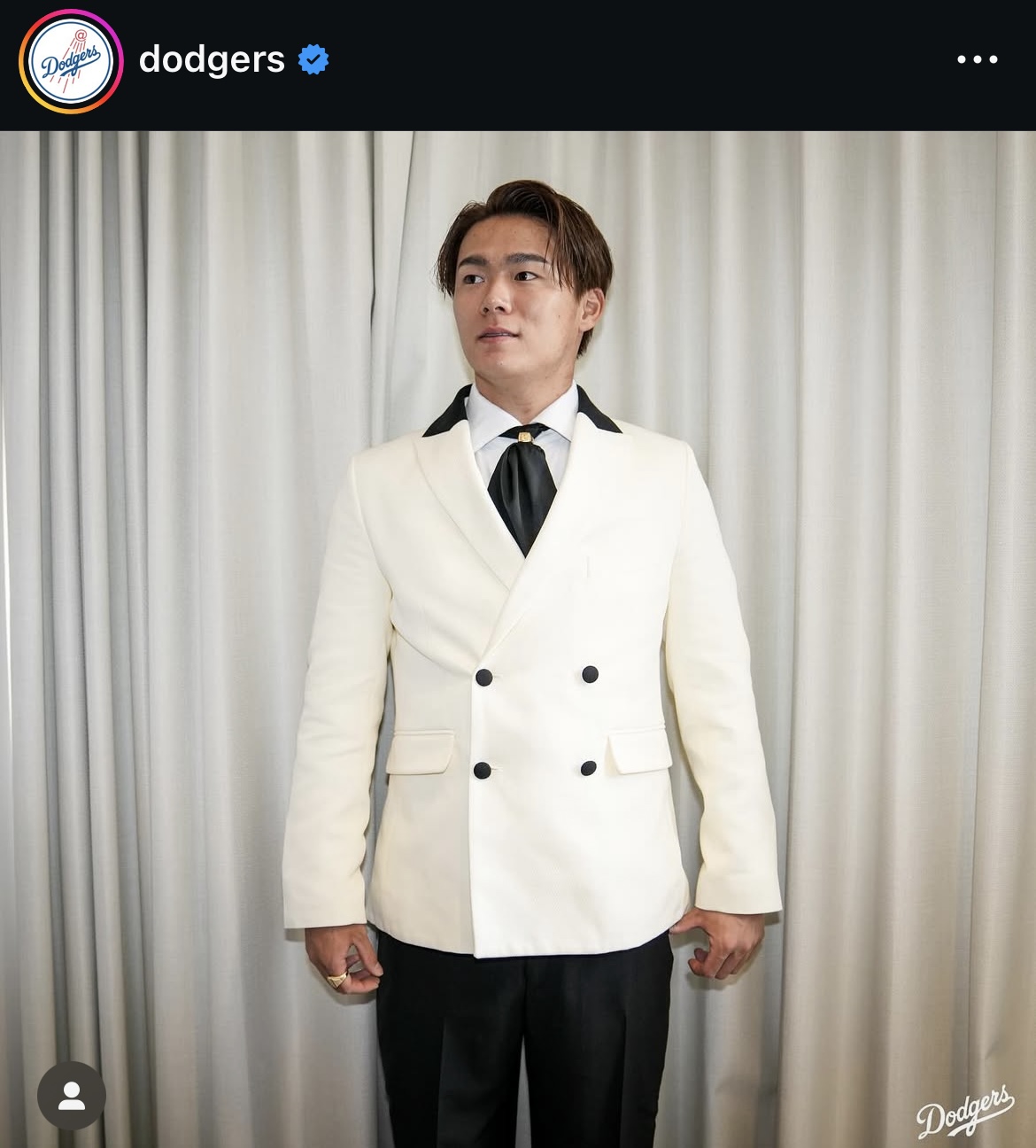 ドジャース公式インスタグラムから