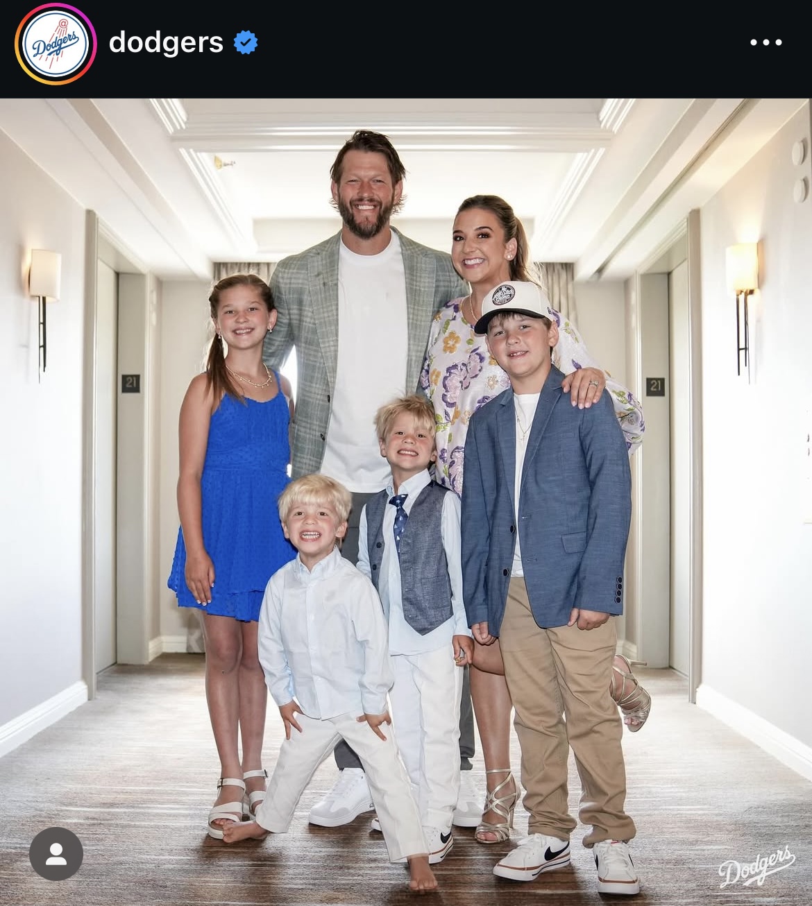 ドジャース公式インスタグラムから