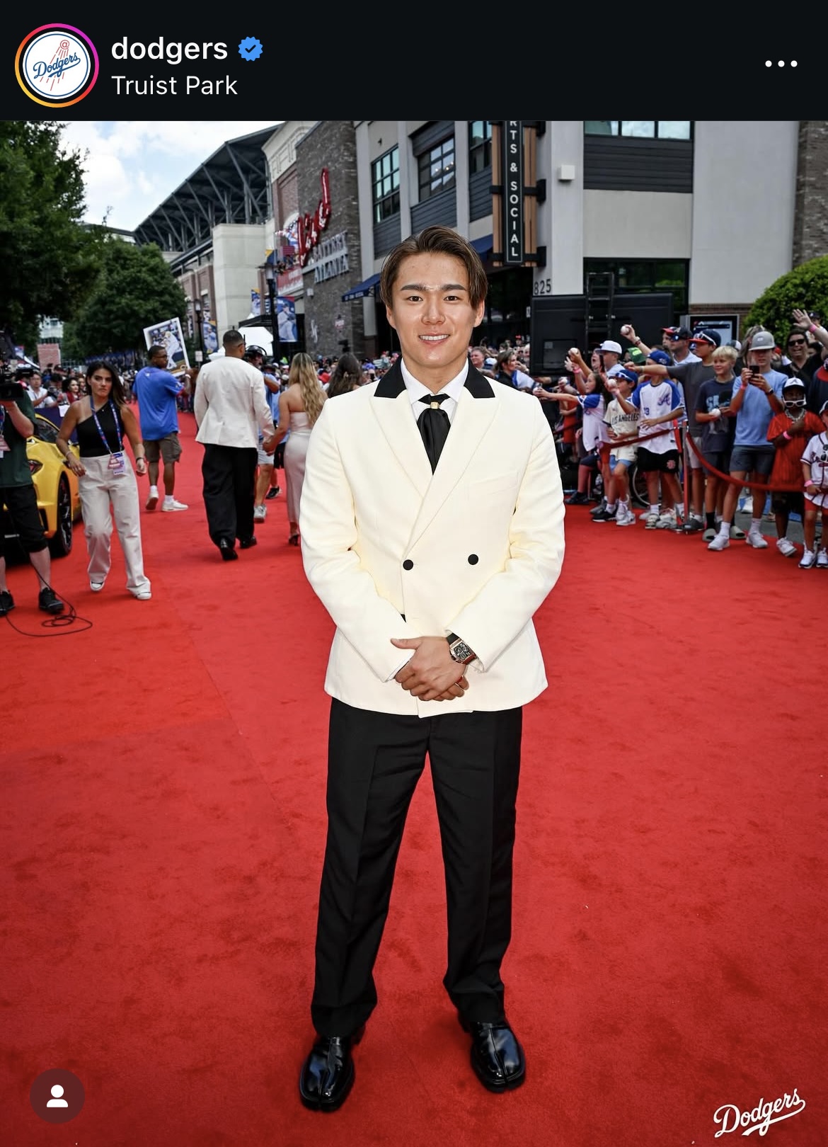 ドジャース公式インスタグラムから