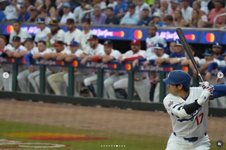 大谷翔平のインスタグラムから