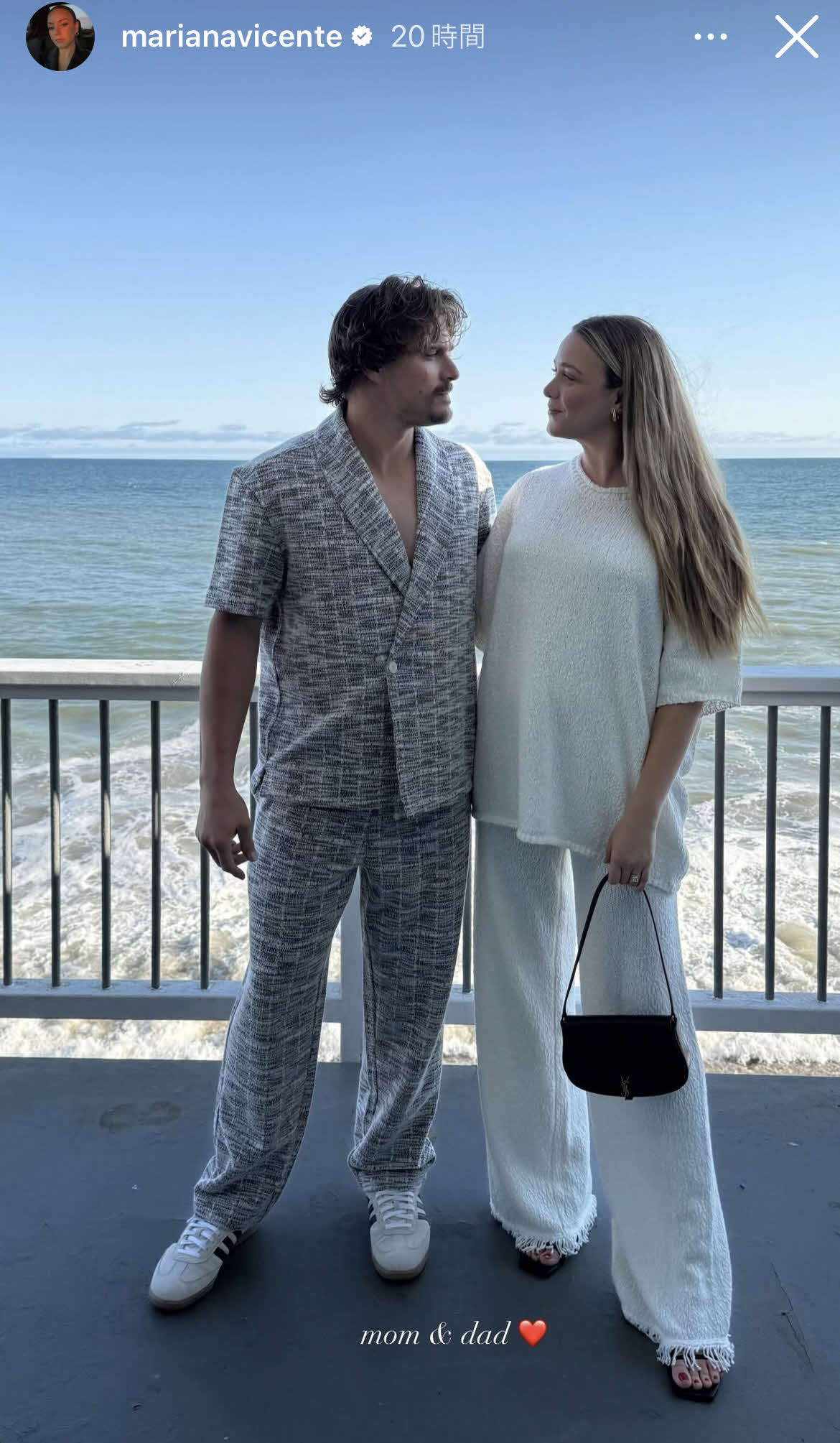 キケ・ヘルナンデスの妻マリアナ夫人のインスタグラムから