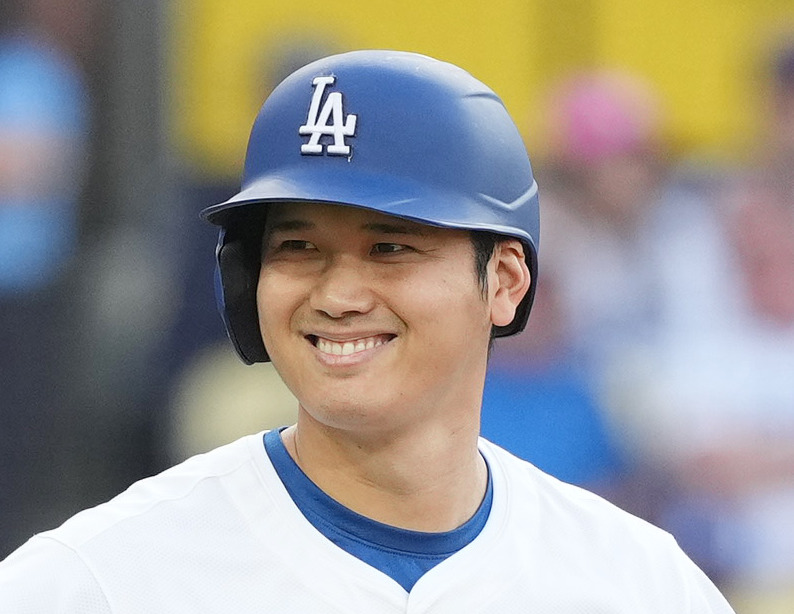 ドジャース大谷翔平（2025年4月12日撮影）