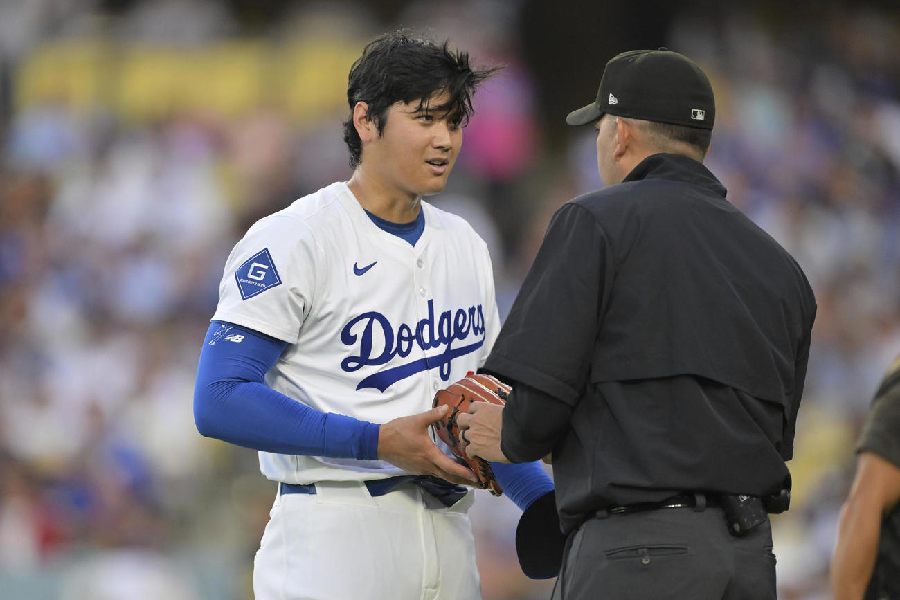 ドジャース大谷翔平はツインズ戦に先発した（AP)
