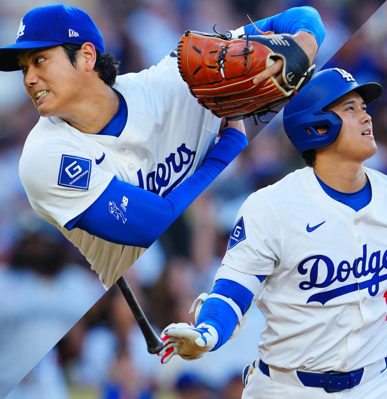 二刀流のドジャース大谷翔平（撮影・垰建太）