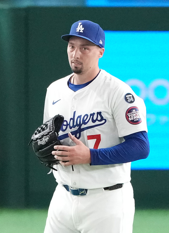 ドジャースのスネル（2025年3月16日撮影）