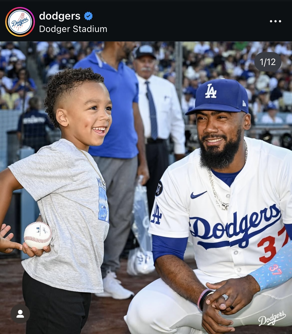 ドジャース公式インスタグラムから