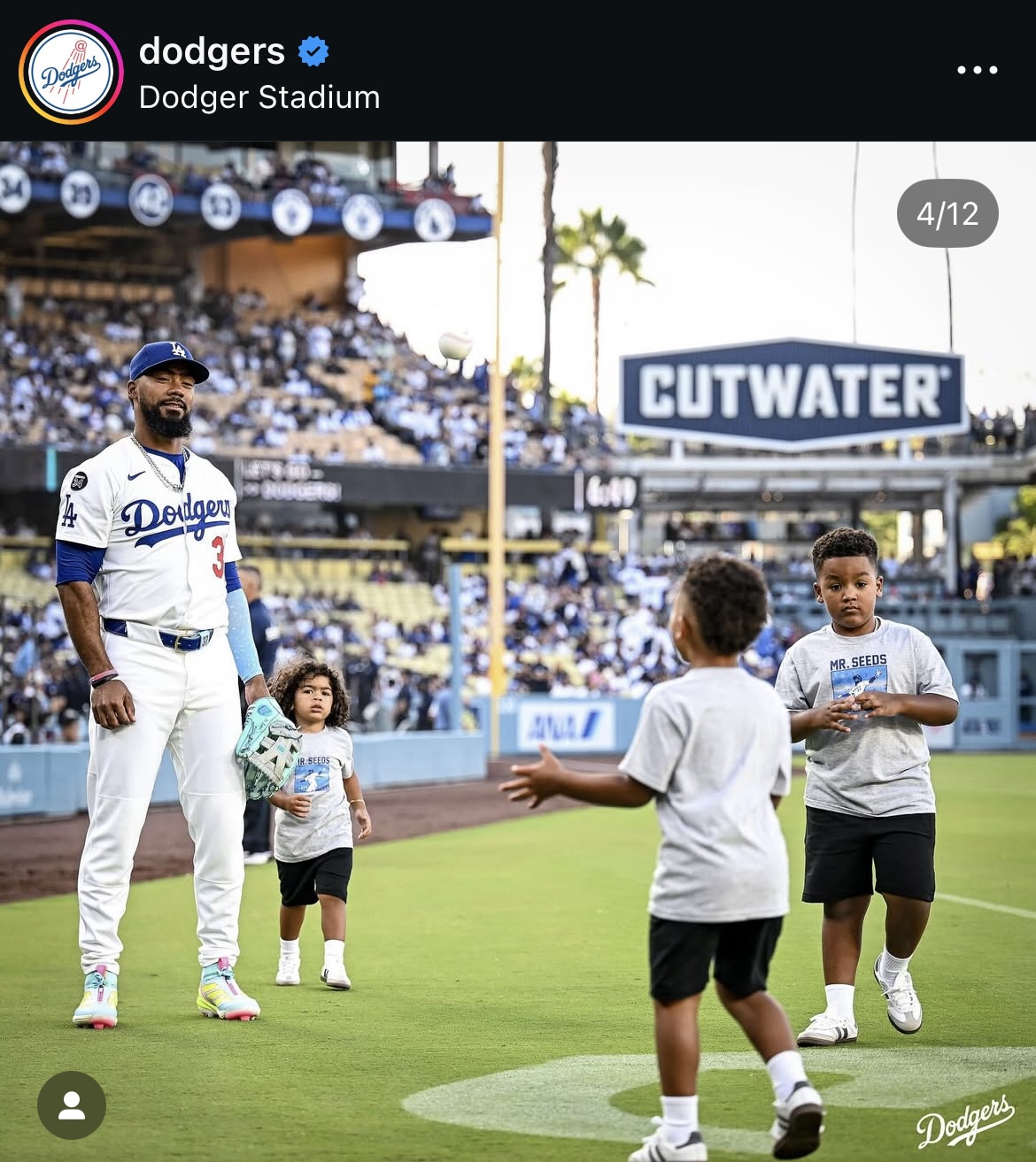ドジャース公式インスタグラムから