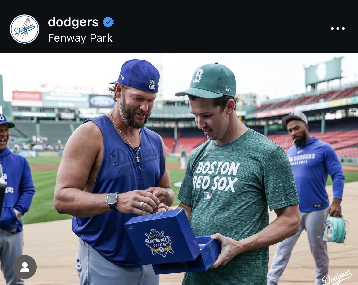 ドジャース公式インスタグラムから