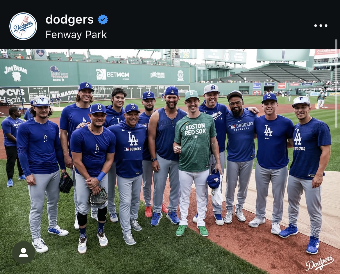 ドジャース公式インスタグラムから
