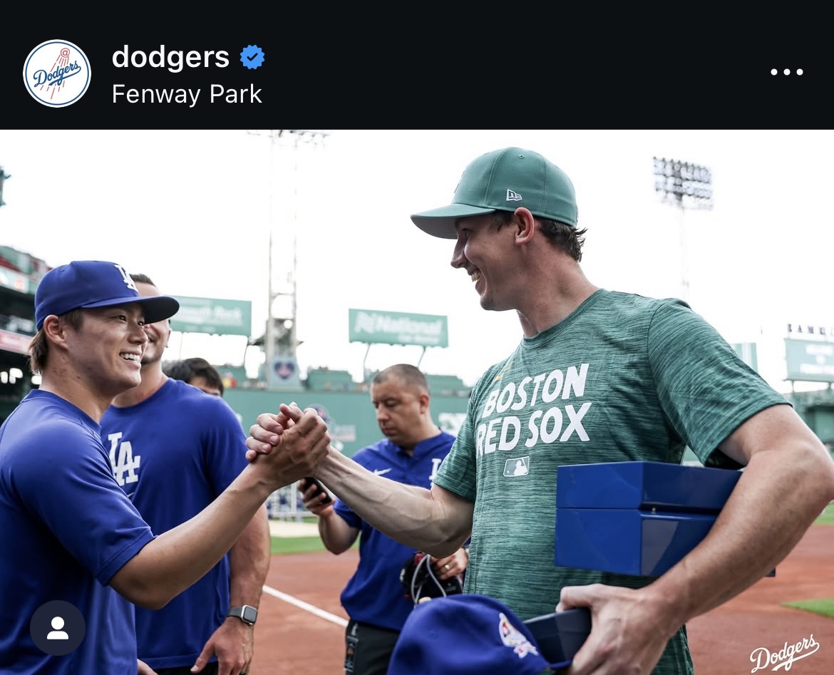 ドジャース公式インスタグラムから