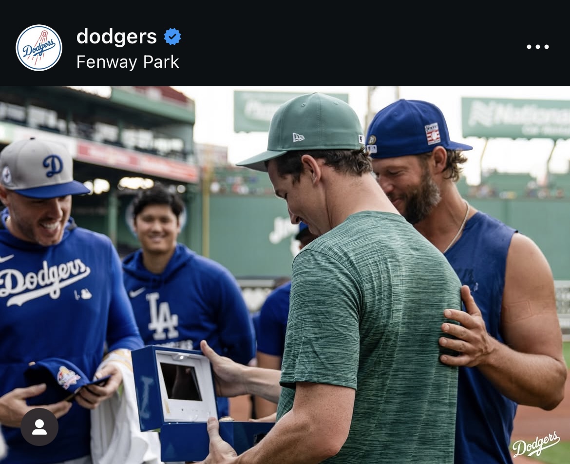ドジャース公式インスタグラムから
