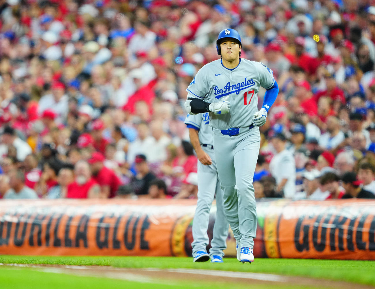 レッズ対ドジャース　3回表ドジャース1死、遊ゴロに倒れる大谷（撮影・垰建太）