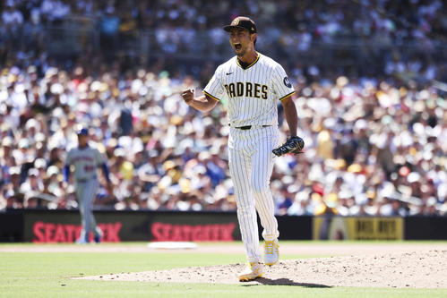 ダルビッシュ今季初勝利で日米通算単独1位204勝 メッツ相手に7回無