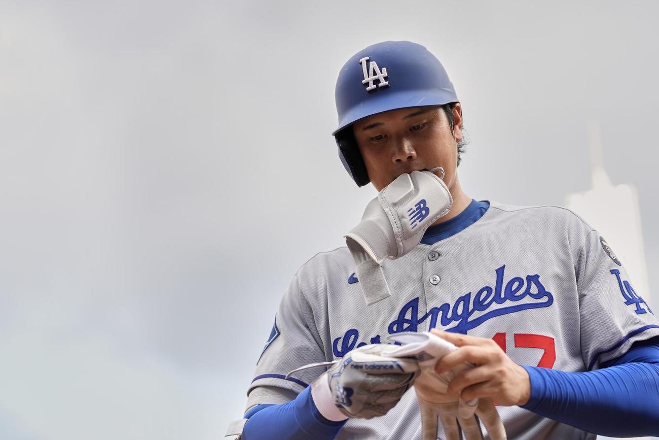 レッズ戦に出場したドジャース大谷翔平（AP）