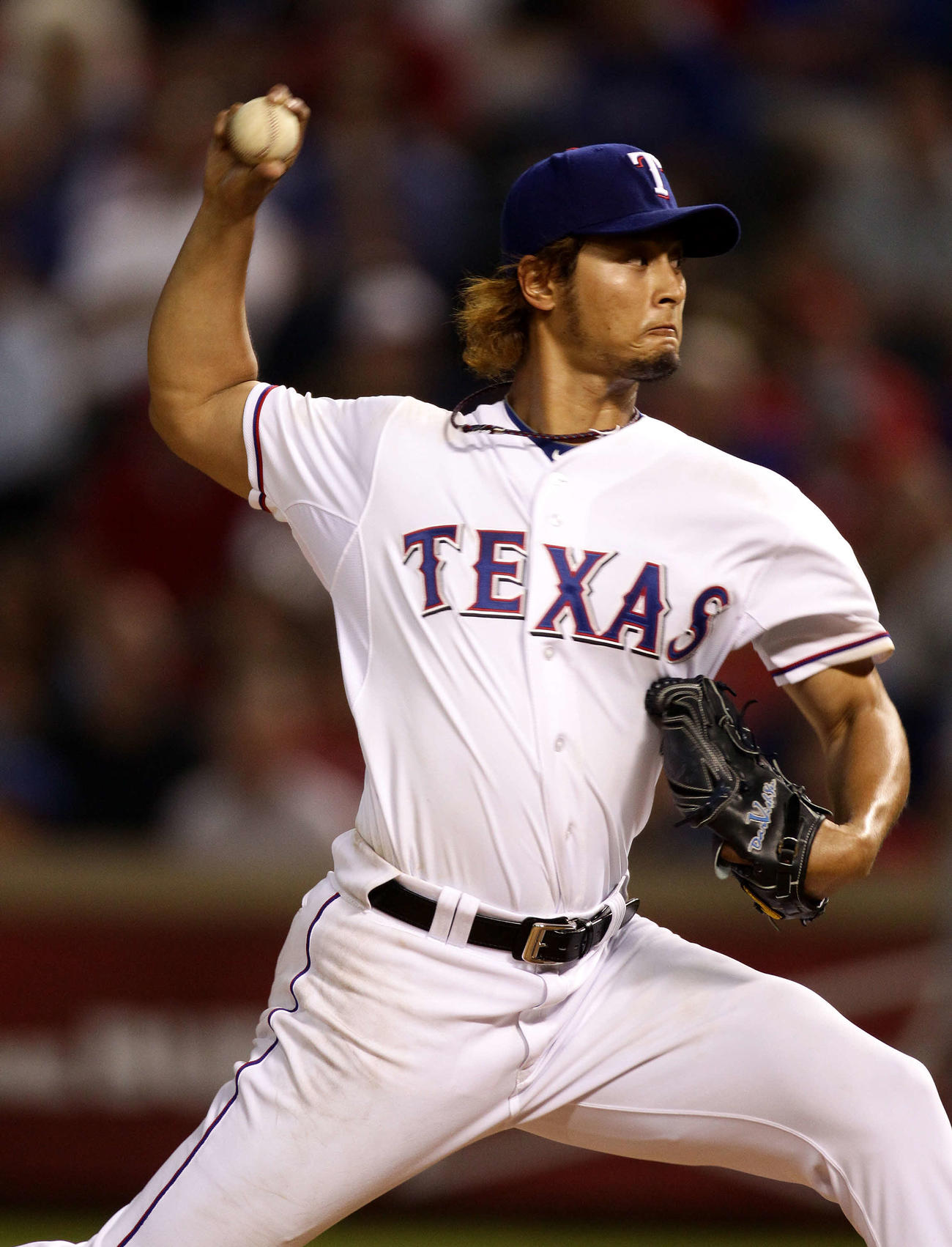 2012年4月9日　メジャー初登板初勝利を挙げたレンジャーズ・ダルビッシュ有