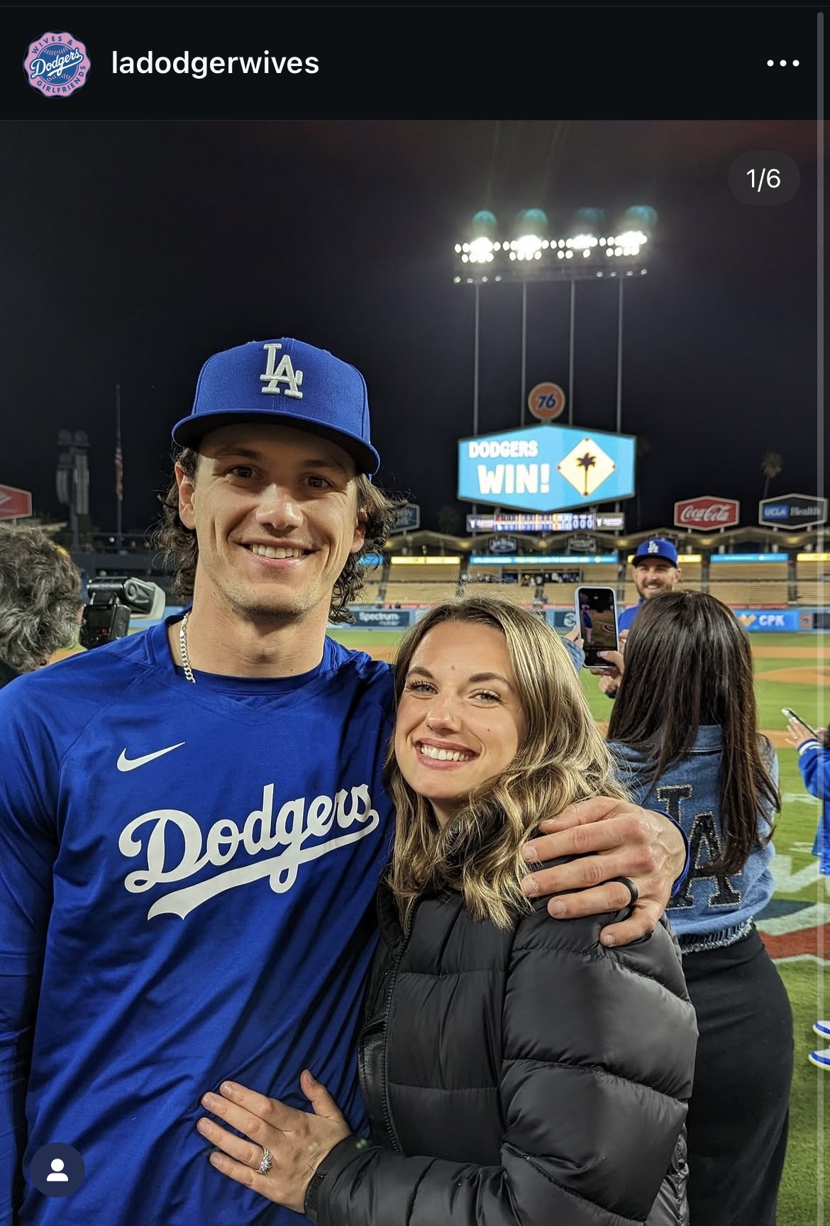 ドジャース夫人会のインスタグラムから