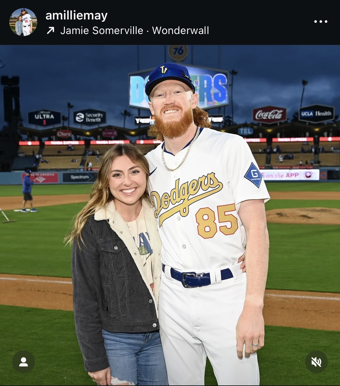 メイの妻ミリー夫人のインスタグラムから