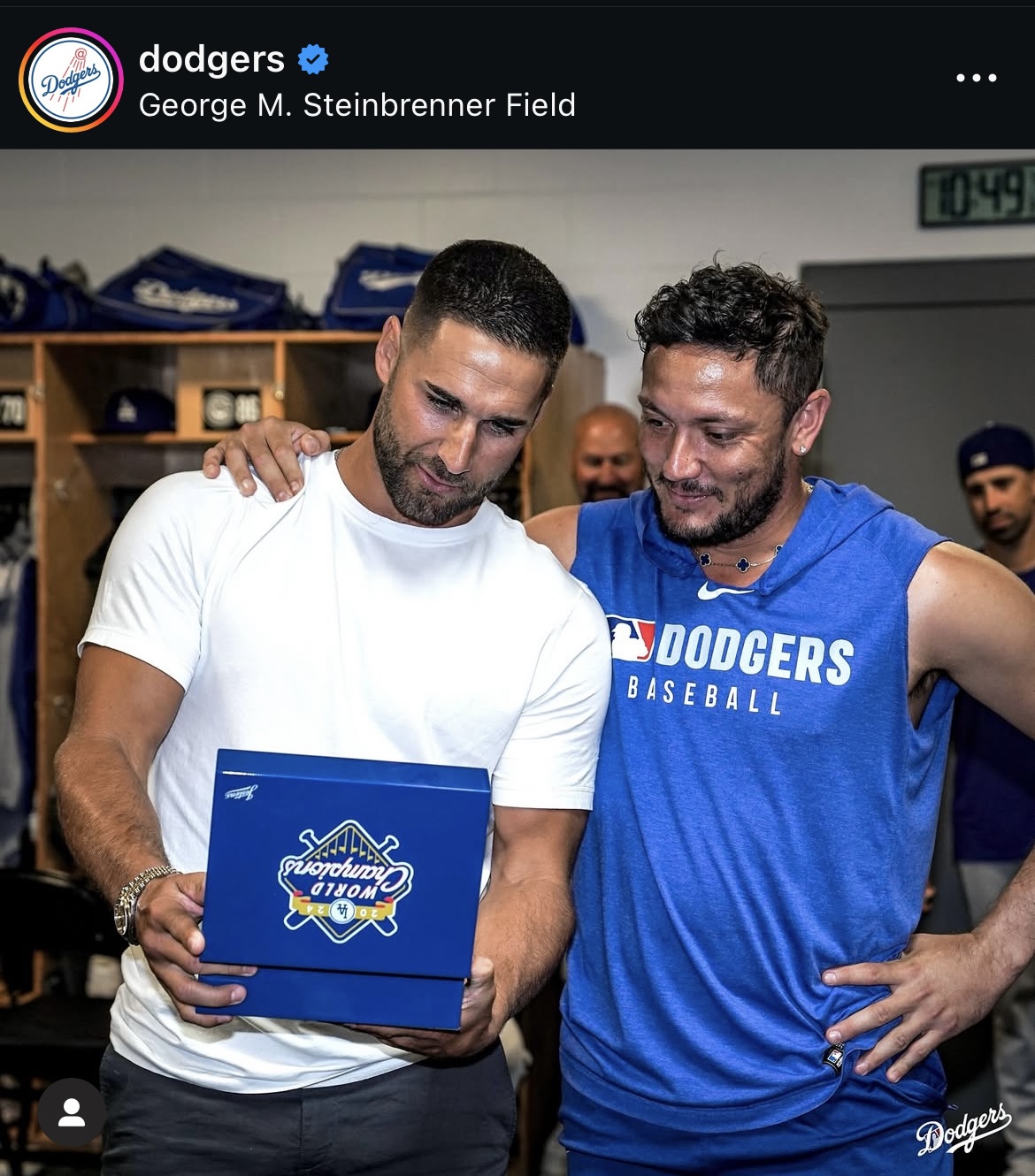 ドジャース公開インスタグラムから