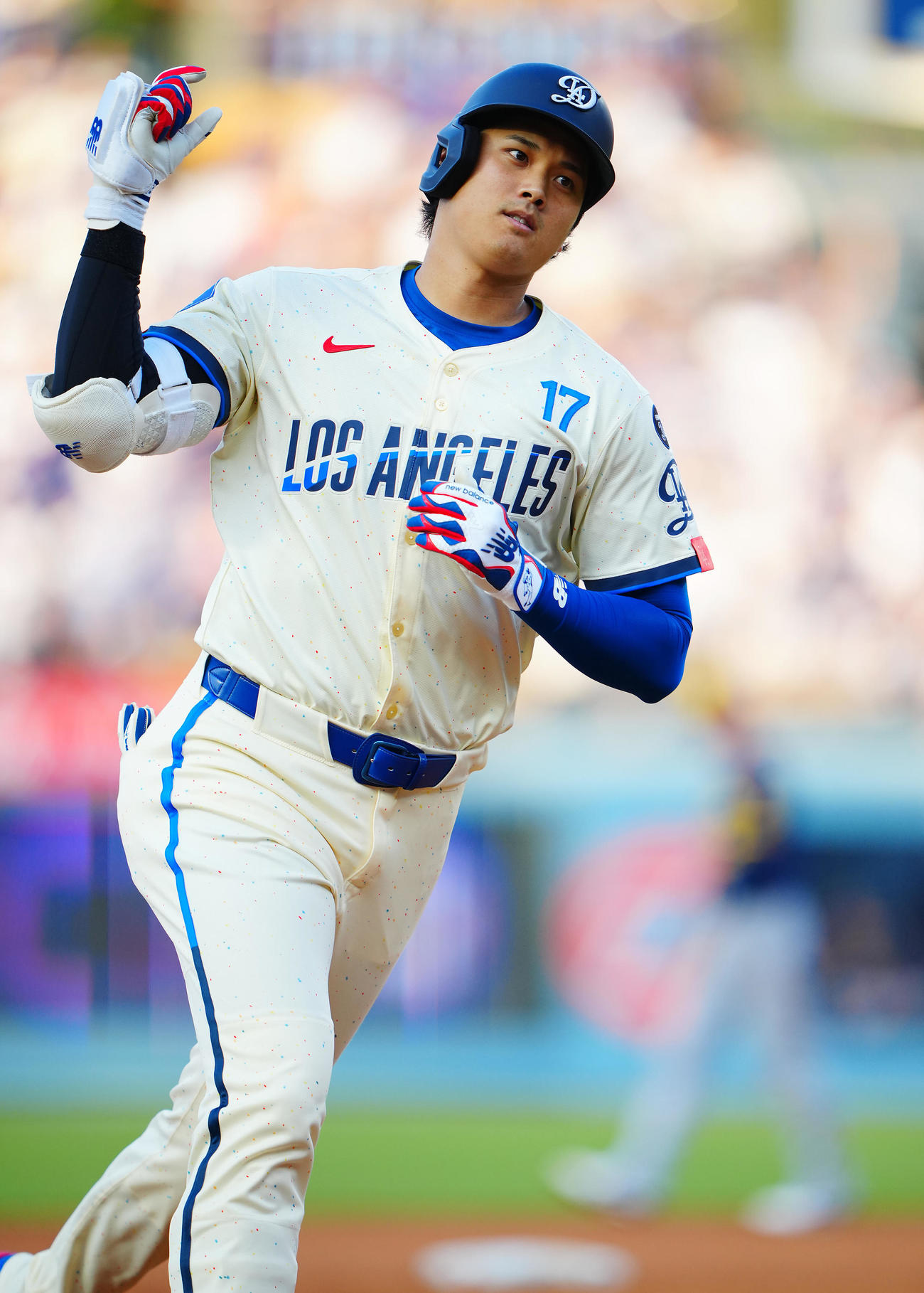 ドジャース大谷翔平（2025年7月19日撮影）