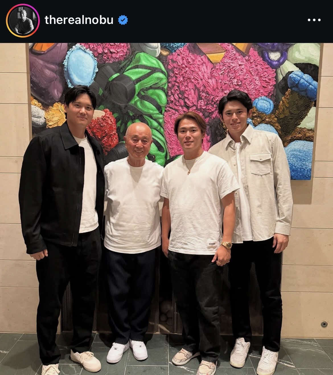 松久信幸さんのインスタグラムから