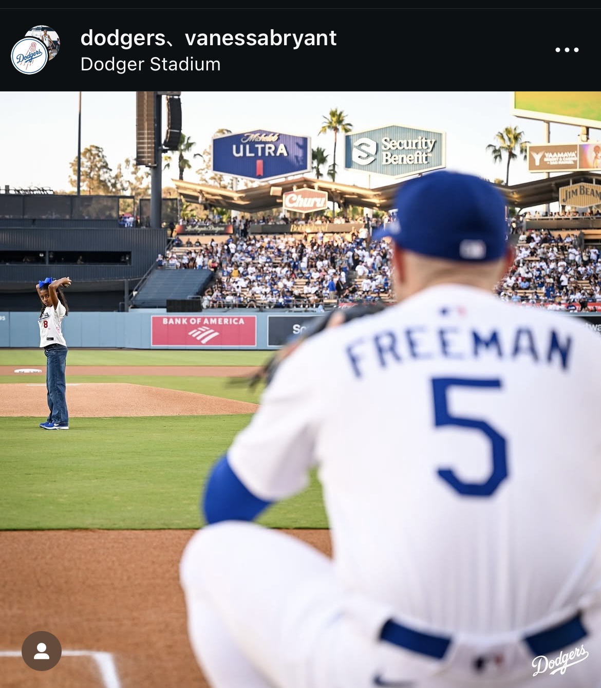 ドジャース公式インスタグラムから