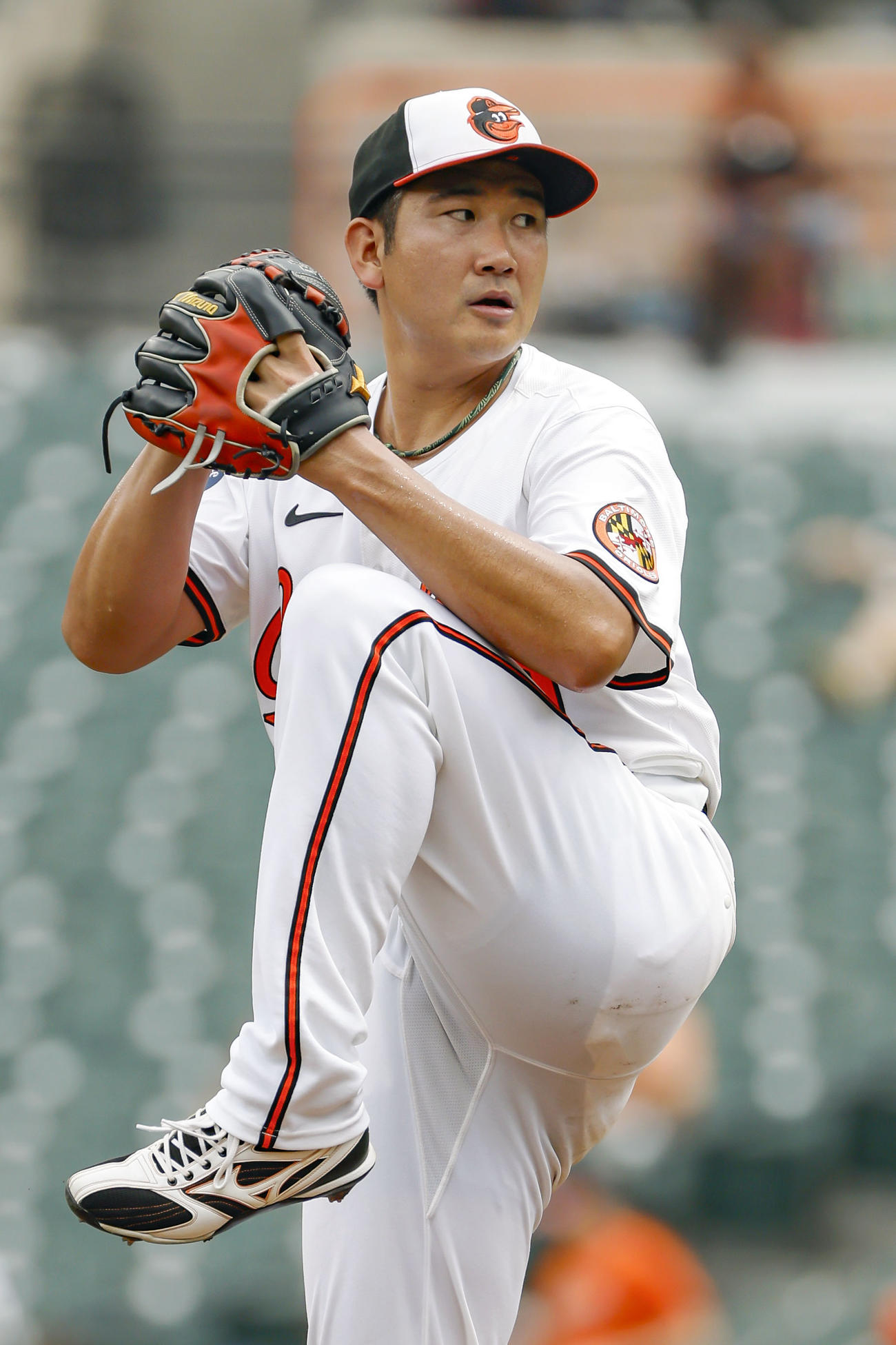 マリナーズ戦に先発し、5回 1／3 を3安打1失点で10勝目を挙げたオリオールズ・菅野（共同）