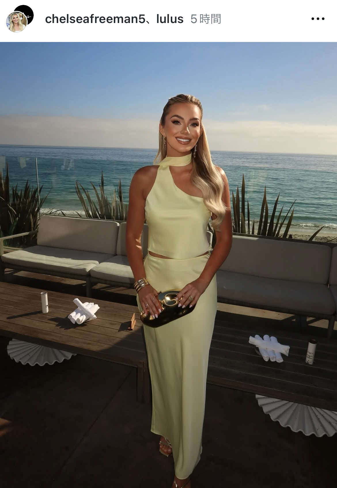 フリーマンの妻チェルシー夫人のインスタグラムから