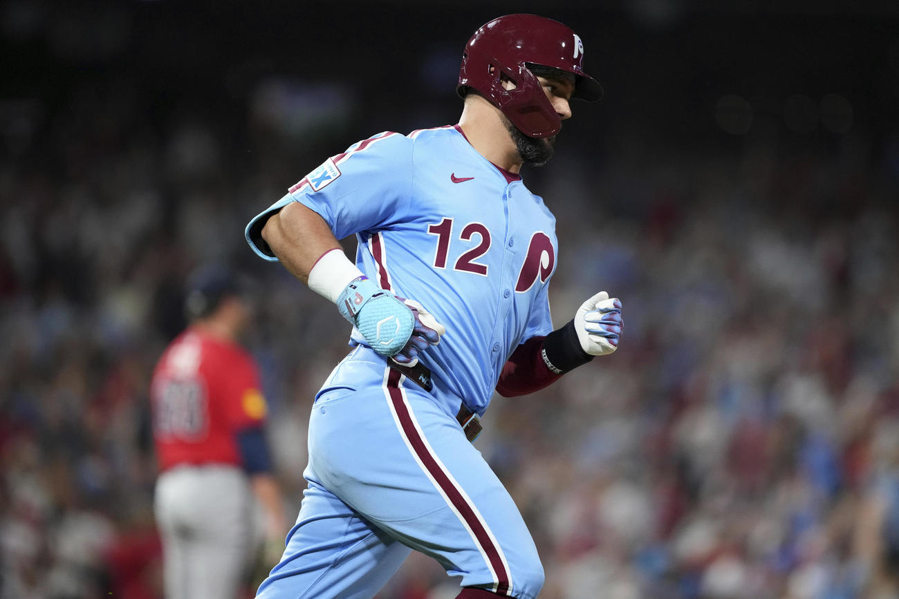 ブレーブス戦5回に48号を放ったシュワバー（AP）