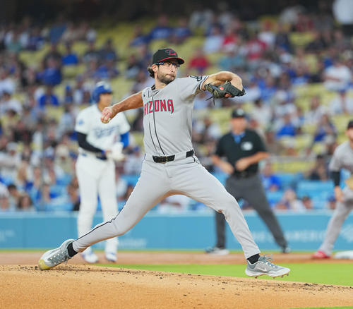 ドジャース対ダイヤモンドバックス　ダイヤモンドバックス先発のゲーレン