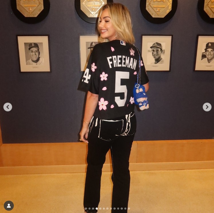 フリーマンの妻チェルシー夫人のインスタグラムから