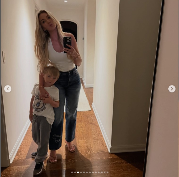 フリーマンの妻チェルシー夫人のインスタグラムから