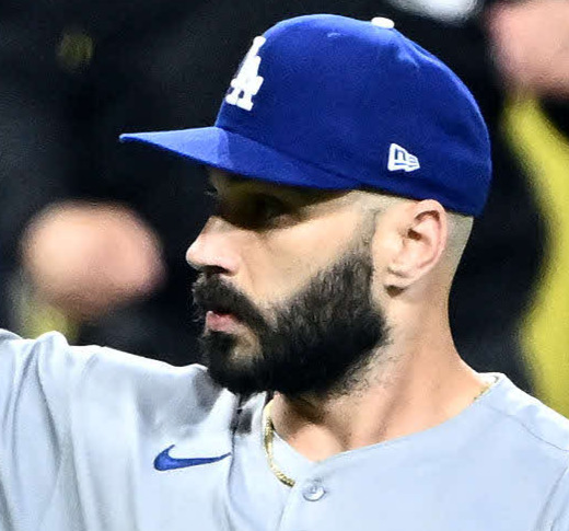 ドジャースのタナー・スコット（2025年6月撮影）