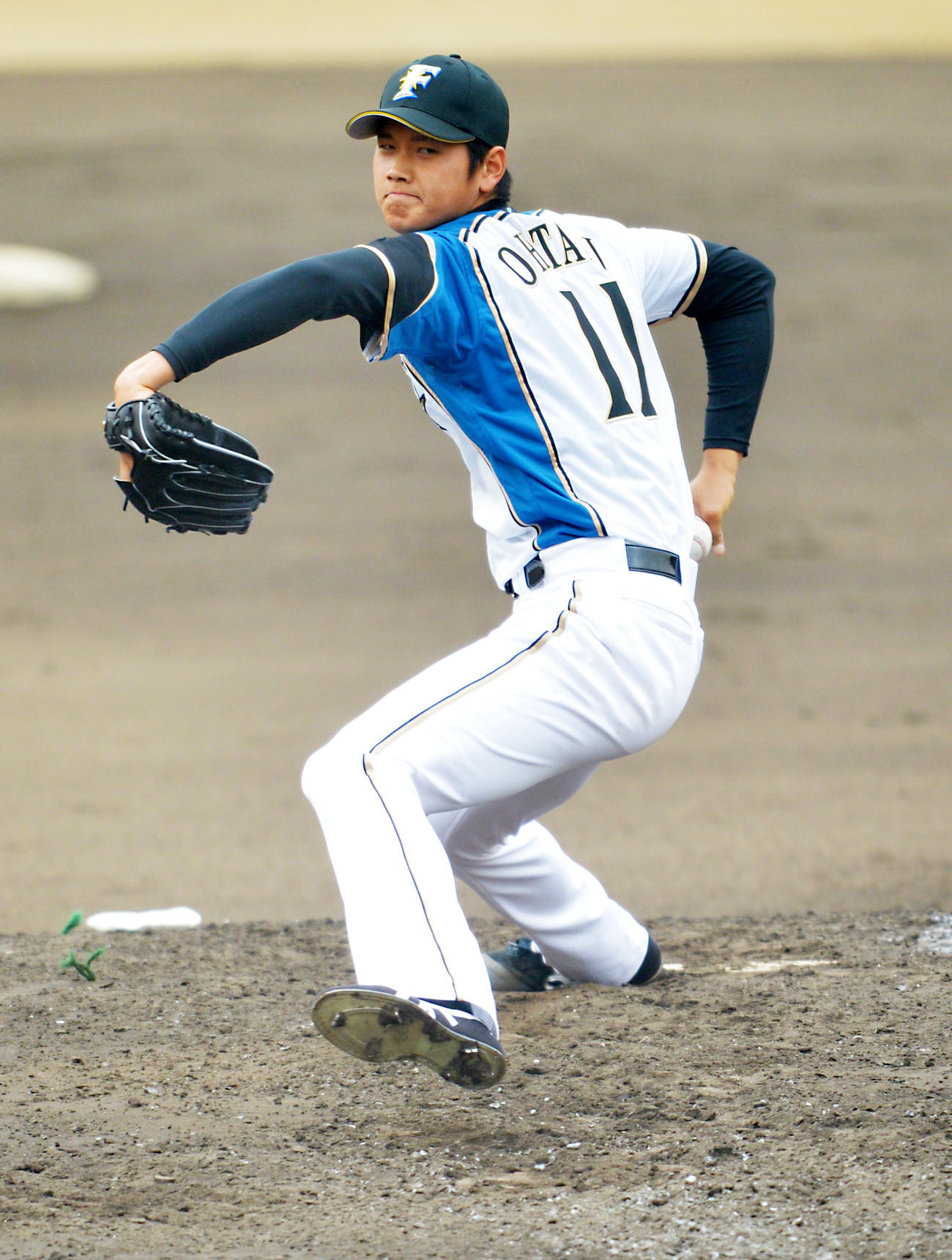 日本ハム時代の大谷翔平（2013年3月10日撮影）