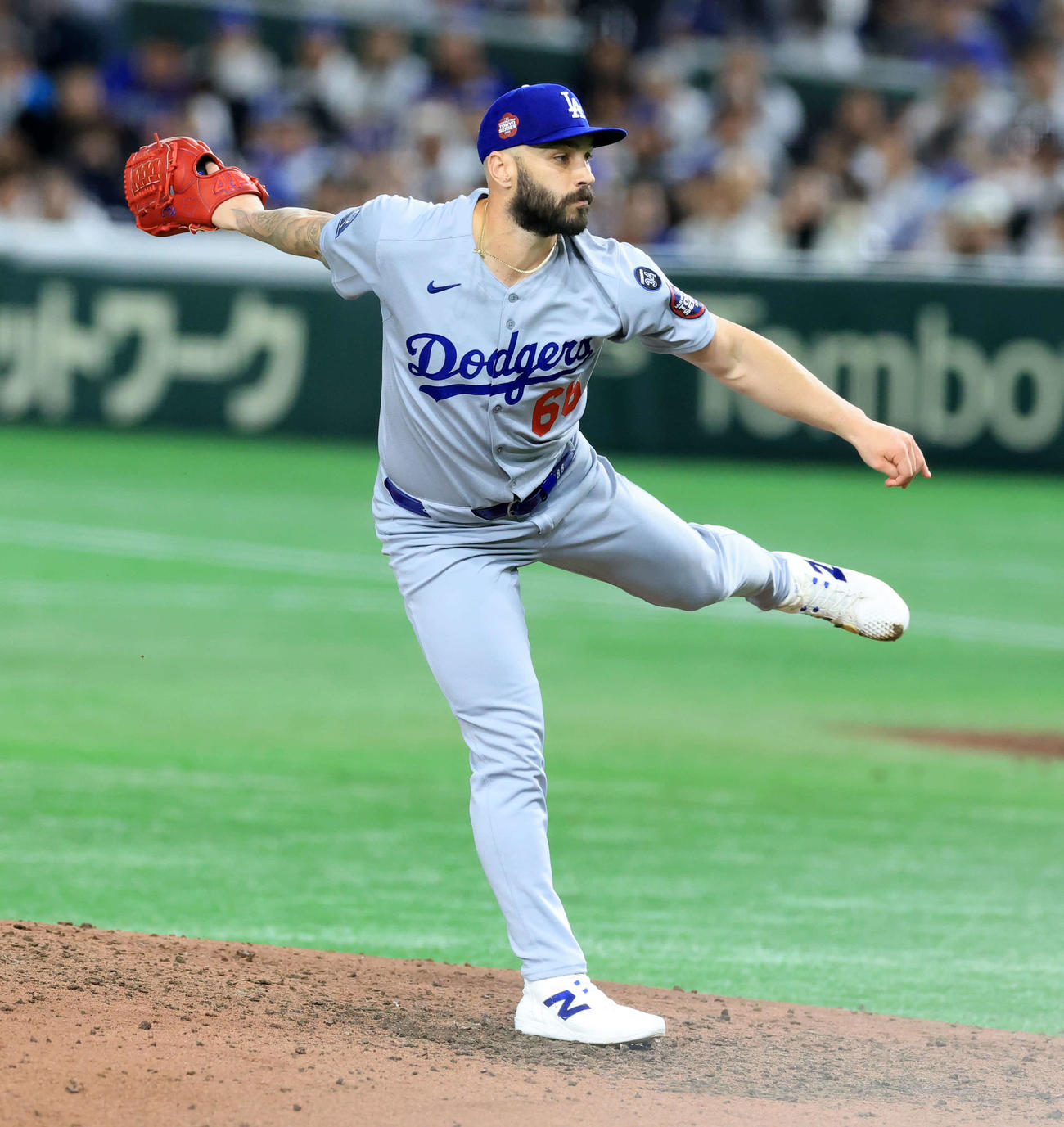 ドジャースのタナー・スコット（2025年3月撮影）