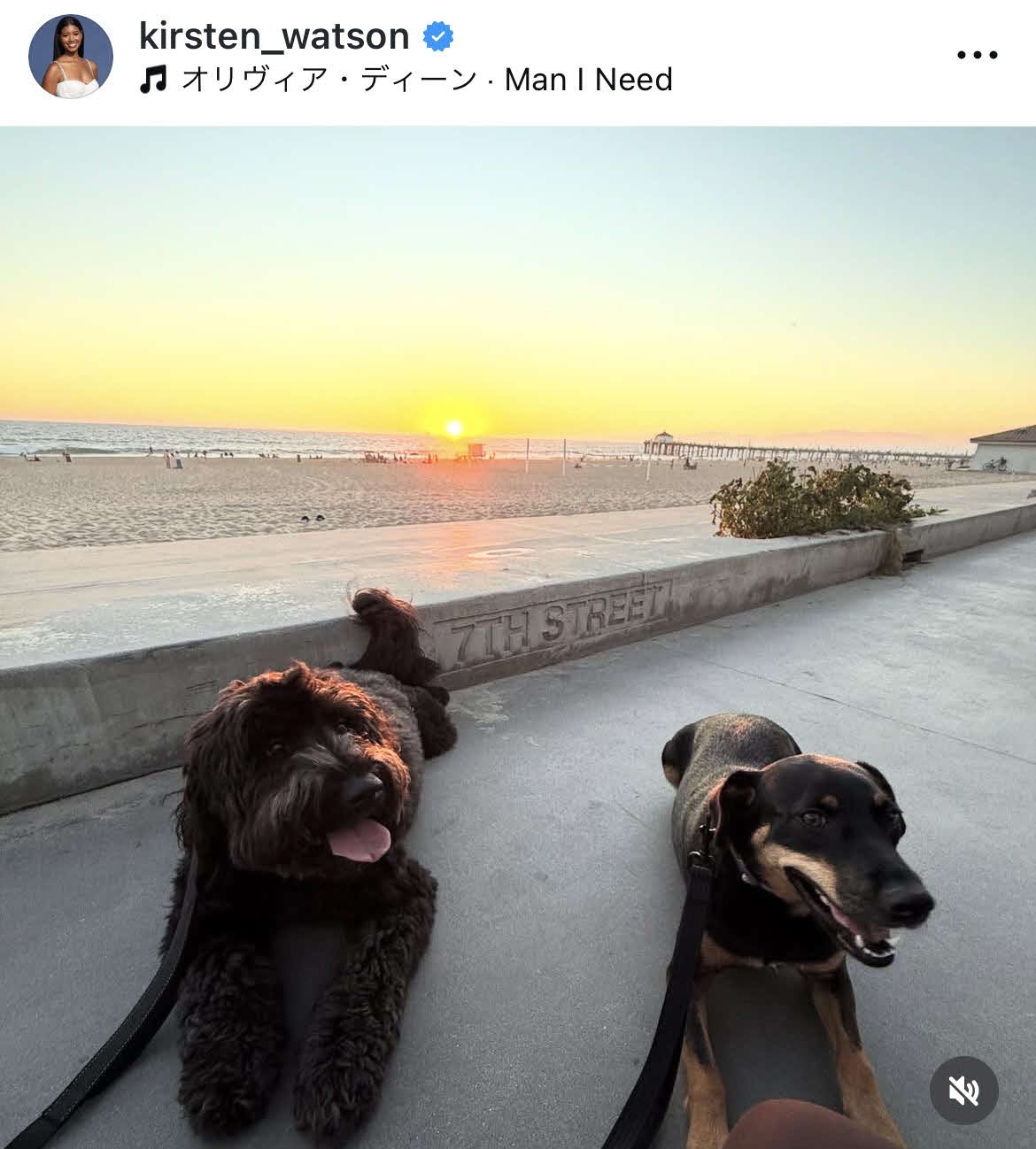 ワトソンさんのインスタグラムから