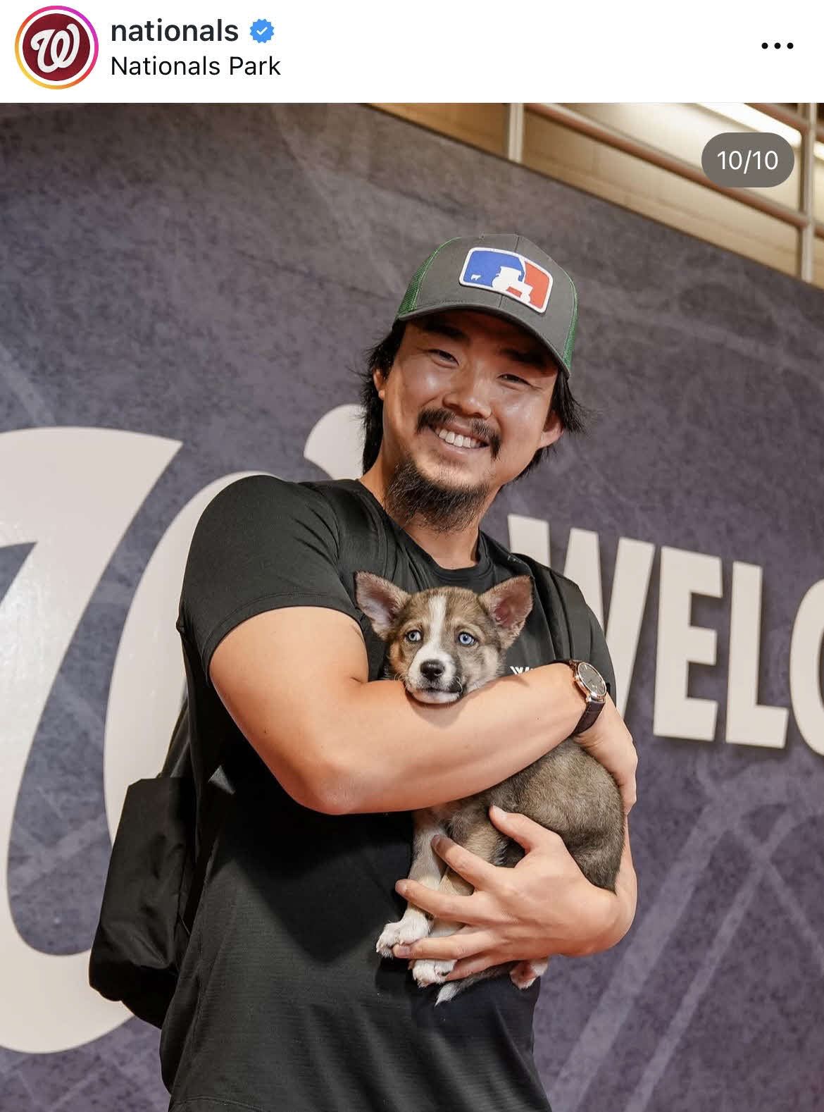ナショナルズ公式インスタグラムから