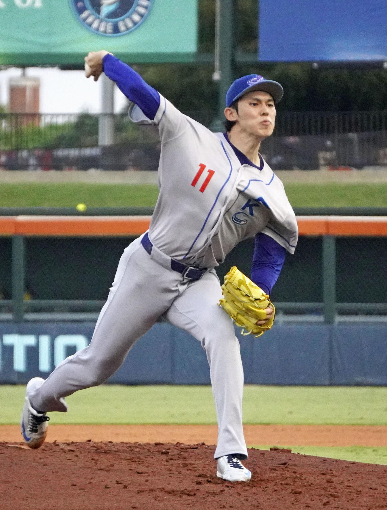 傘下マイナーの3Aオクラホマシティーの一員としてリハビリ登板したドジャース佐々木（共同）