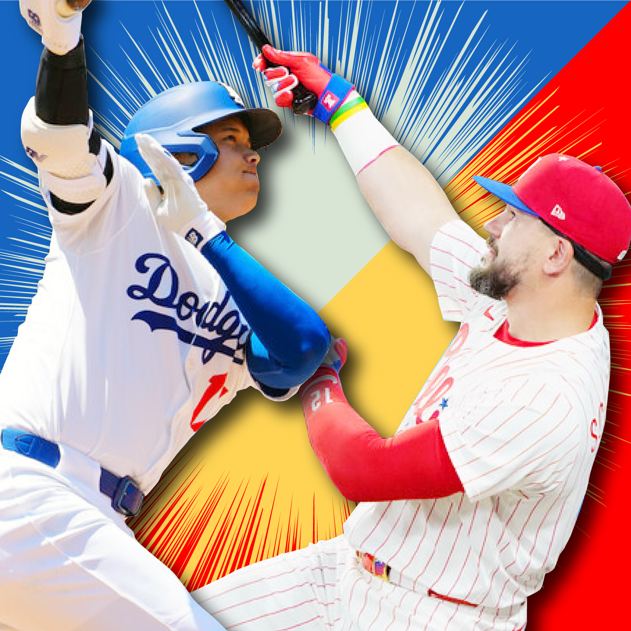 MLBナ・リーグ本塁打王争いを繰り広げる大谷翔平とシュワバー