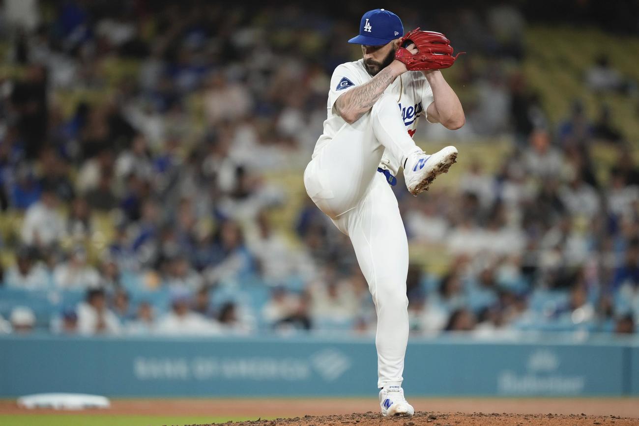 9回に登板したドジャースのタナー・スコット（AP）