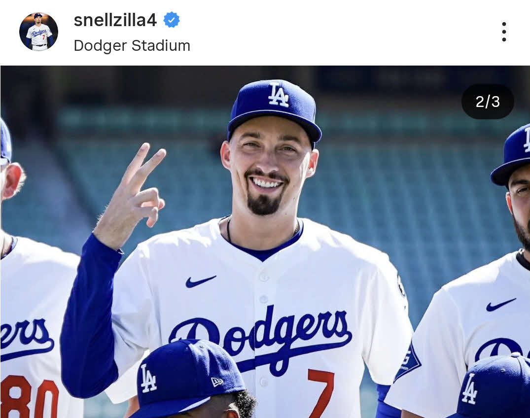スネルのインスタグラムから