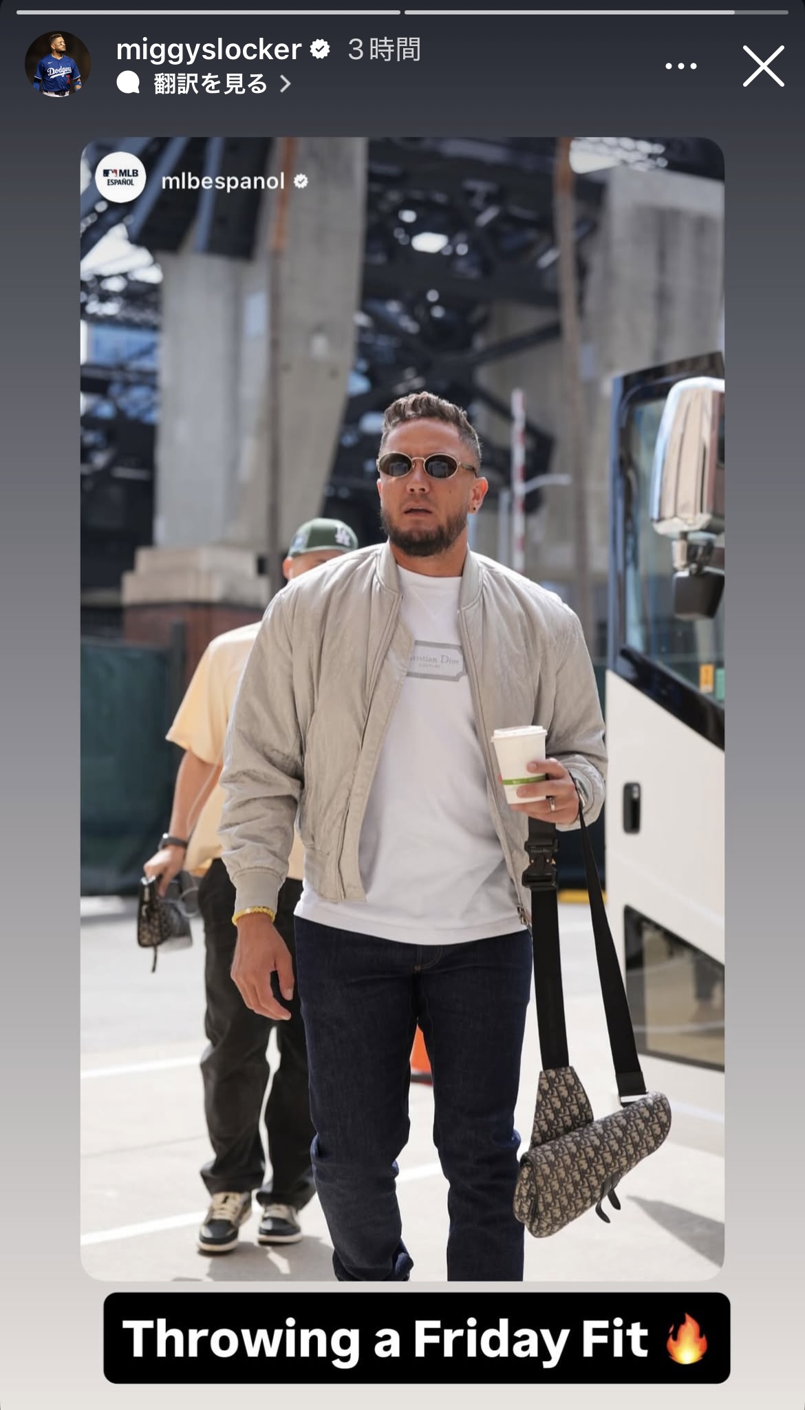 ドジャース公式インスタグラムから