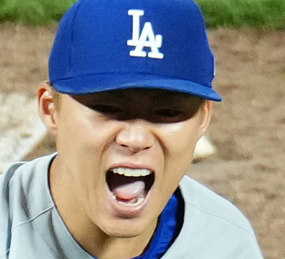 ドジャース山本（2025年9月撮影）