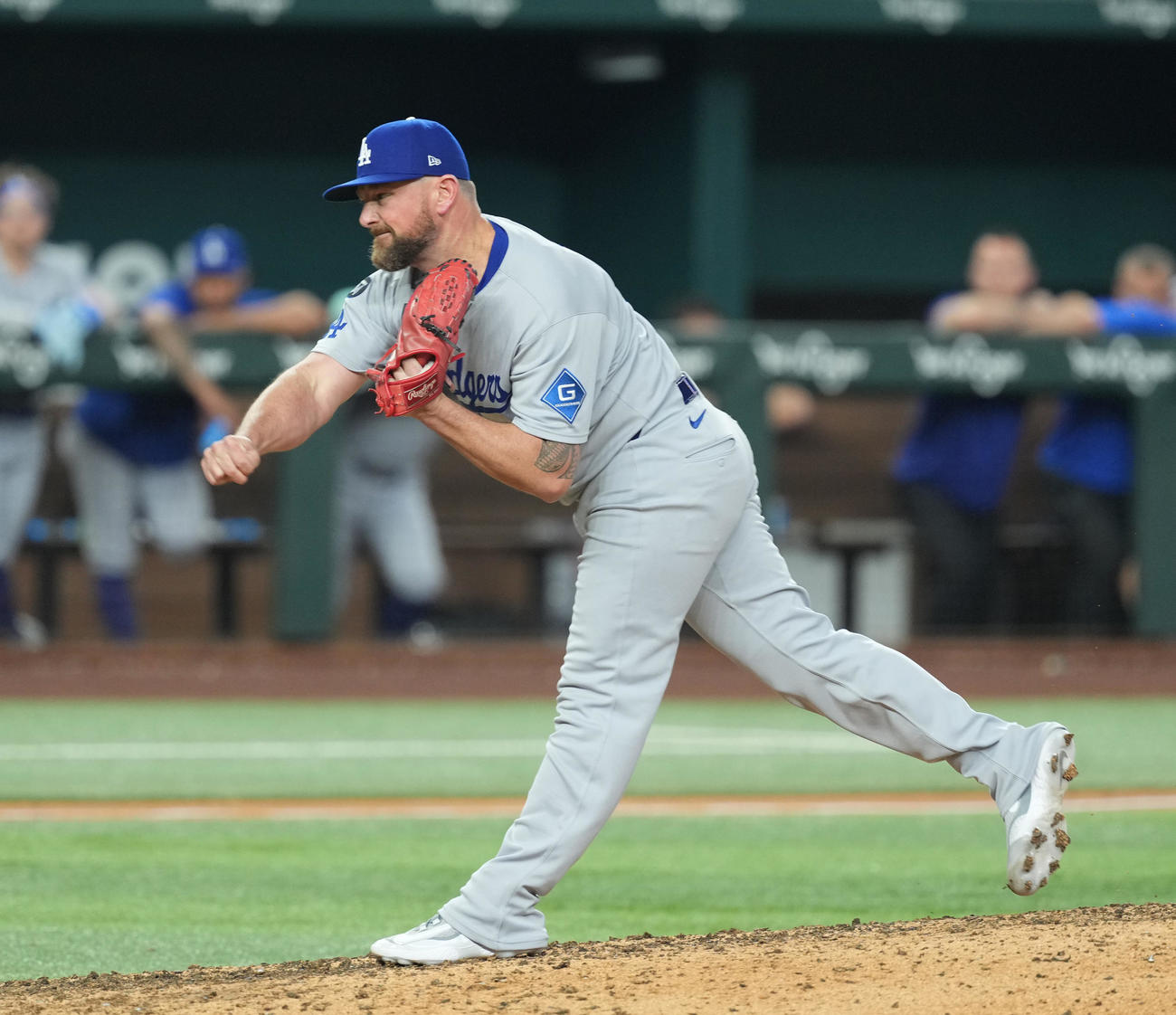 ドジャースのカービー・イエーツ（2025年4月19日撮影）