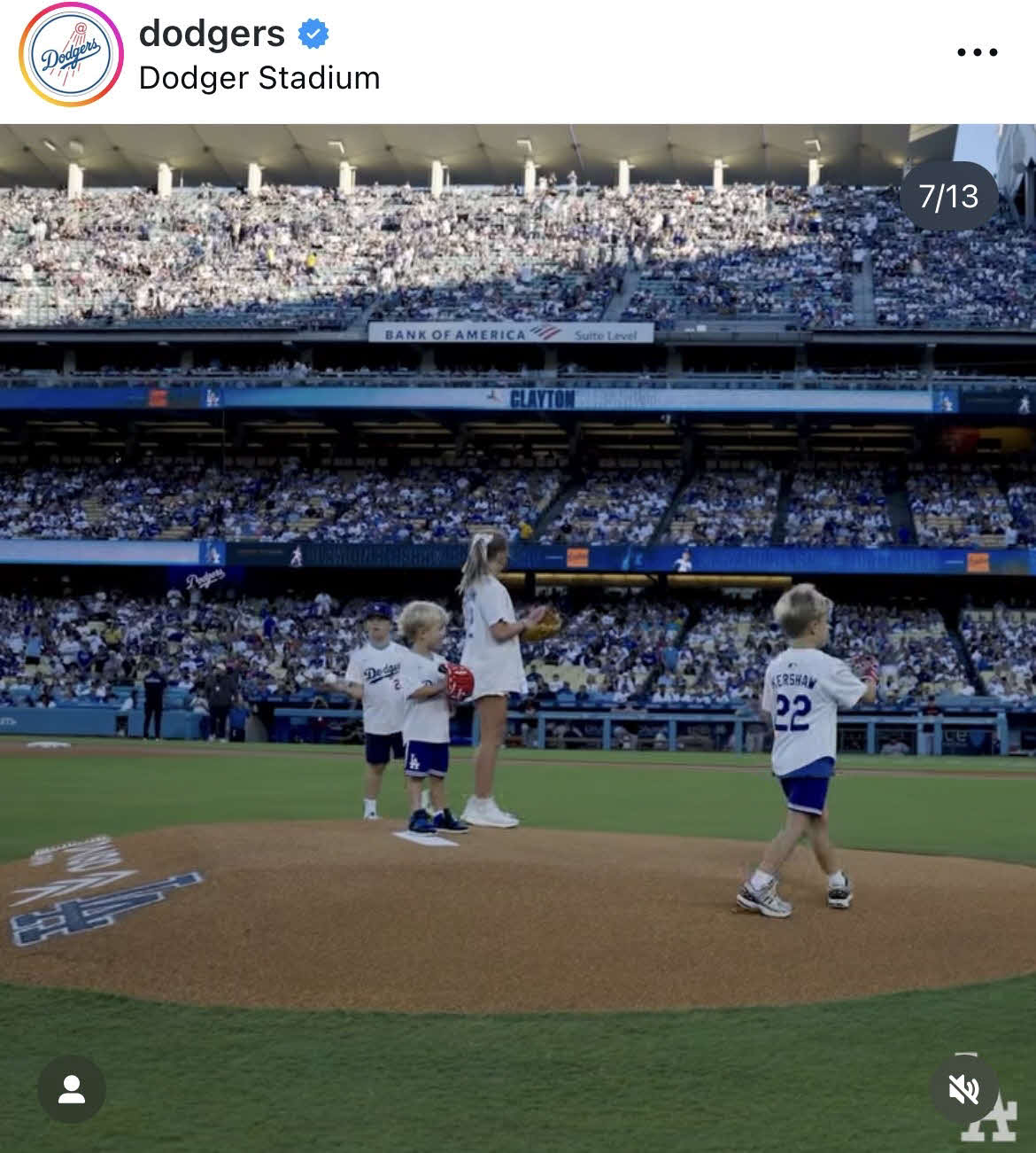 ドジャース公式インスタグラムから