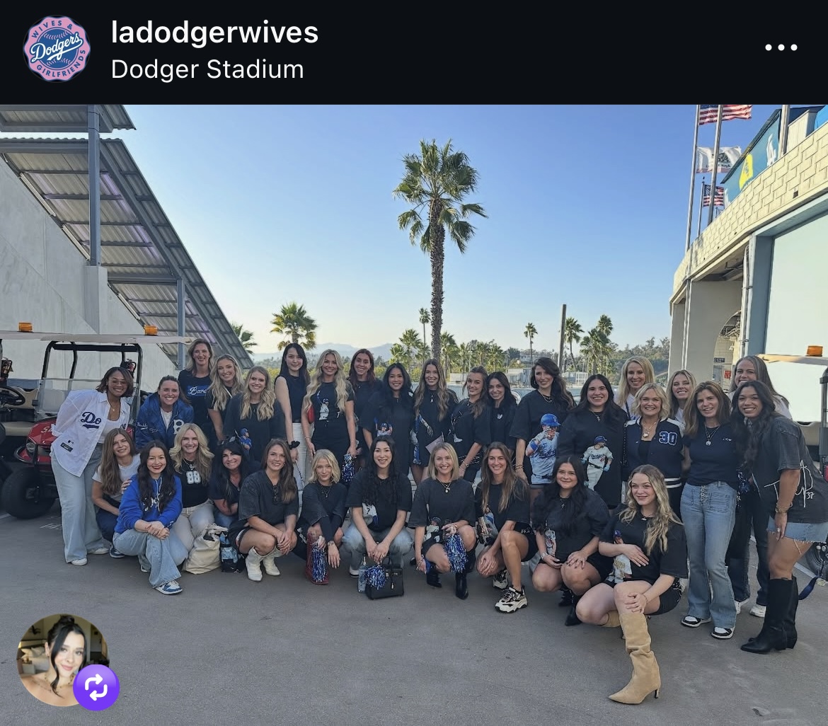 ドジャース夫人会のインスタグラムから