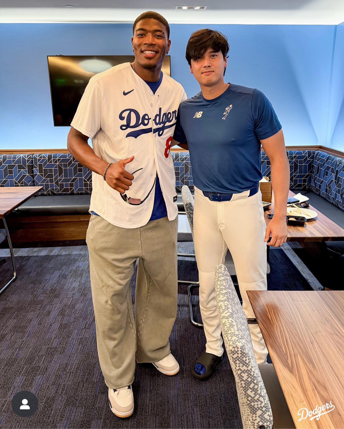 ドジャースのインスタグラムから