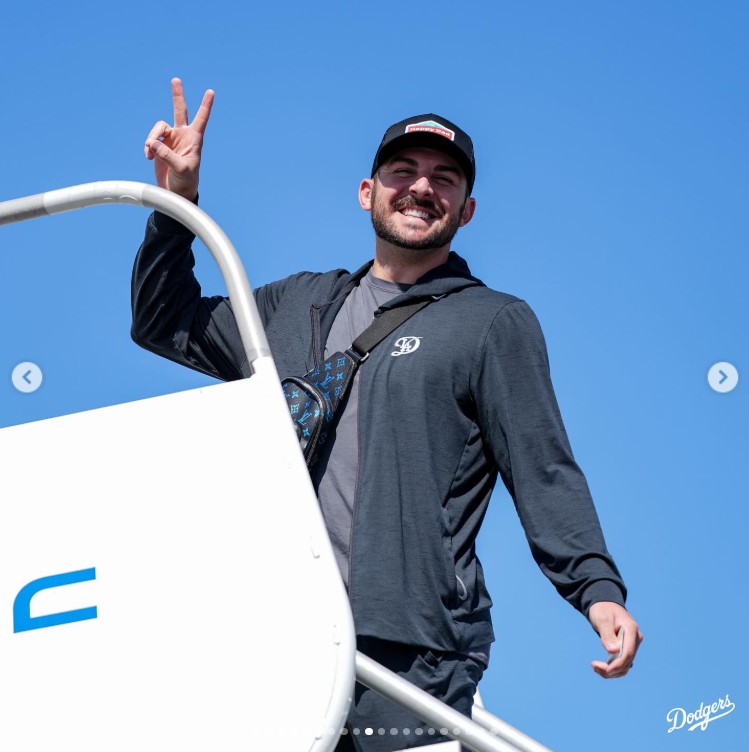 ドジャースの公式インスタグラムから