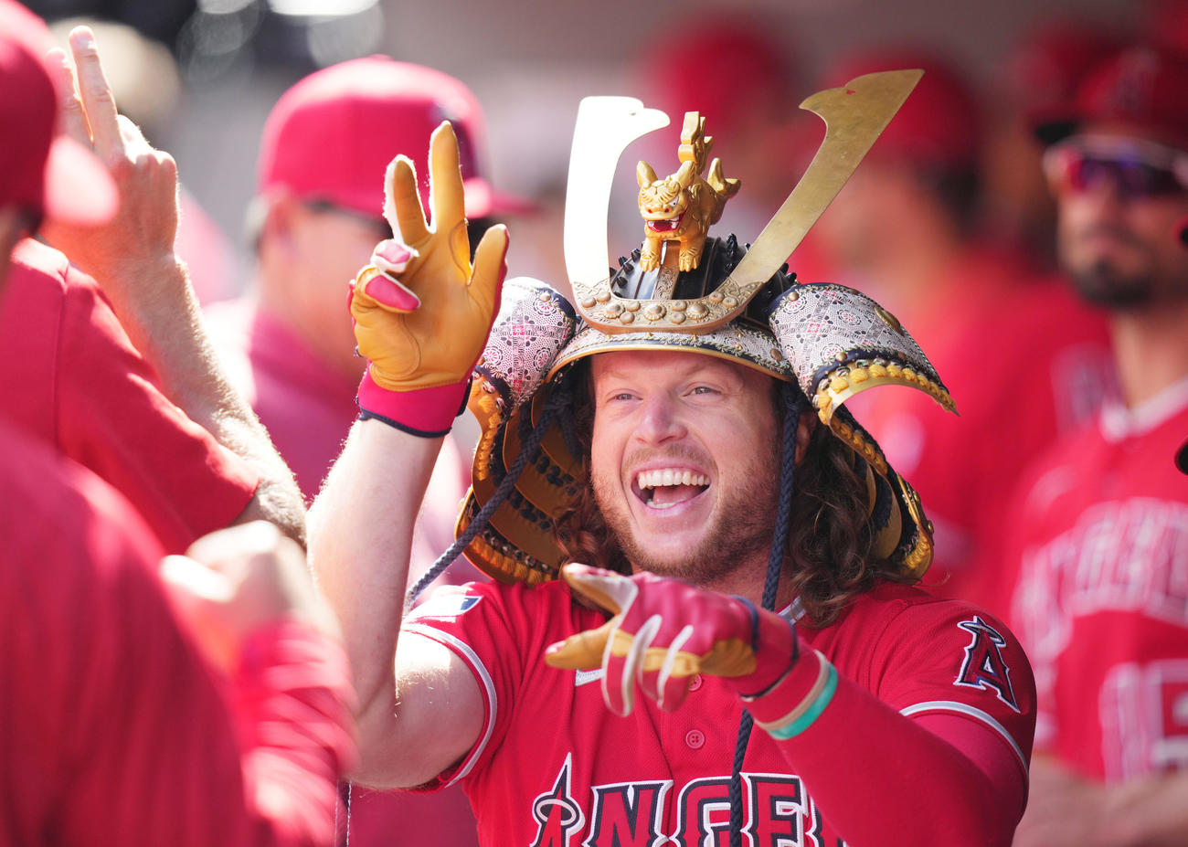 エンゼルス時代のフィリップス（2023年9月13日、撮影・菅敏）