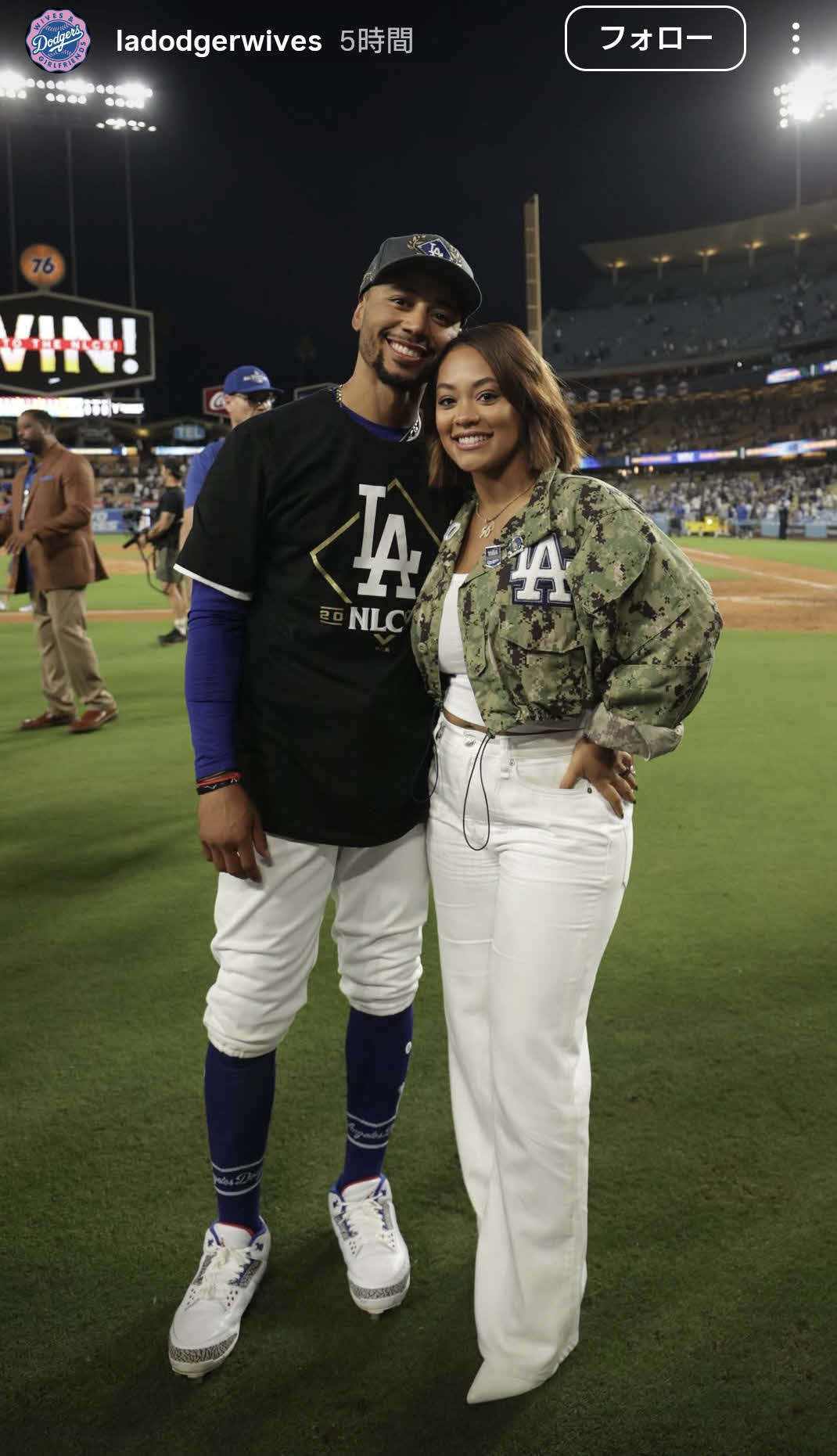 ドジャース夫人会のインスタグラムから